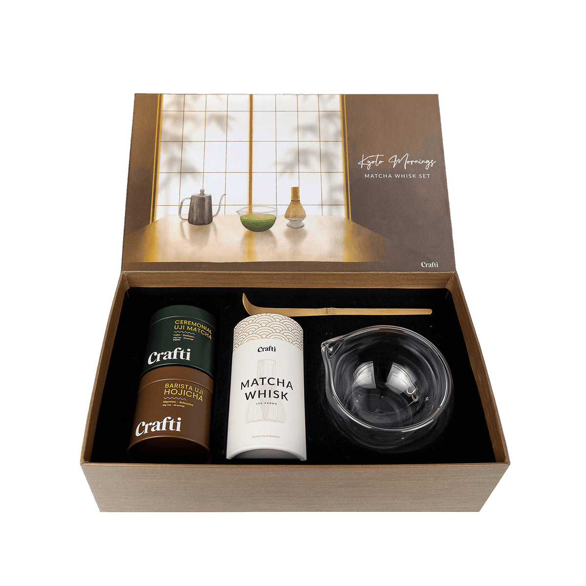 Kyoto Mornings Matcha Whisk Set (Matcha Brewing Kit) Crafti