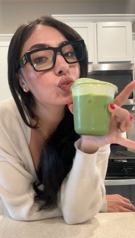 Crafti customer with their matcha
