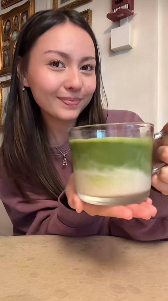 Crafti customer with their matcha