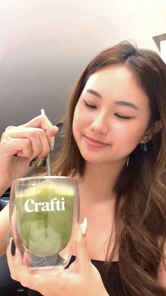 Crafti customer with their matcha