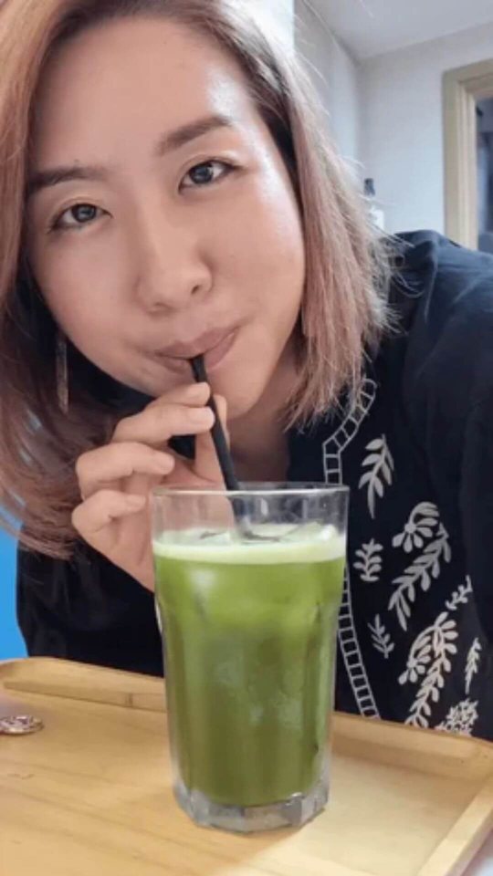 Crafti customer with their matcha